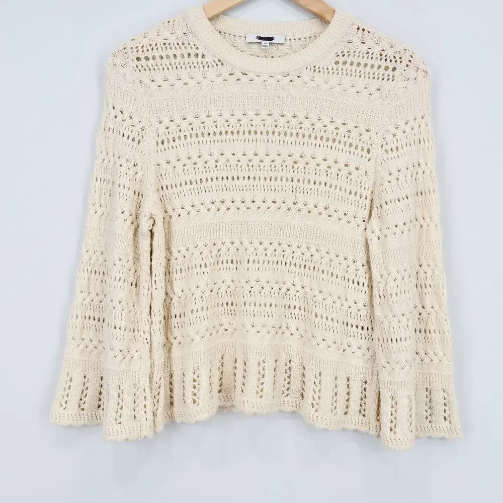 Madewell Cream Crochet Blouse - Picture 6 of 9
